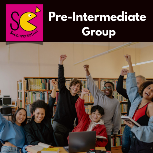 Mentoria de Inglês Soconversation Pre-Intermediate Level - Group