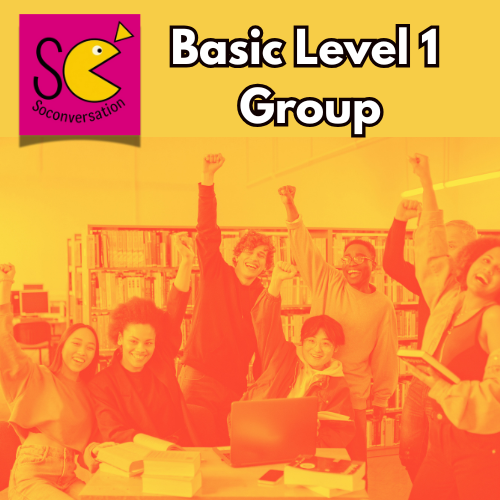 Mentoria de Inglês Soconversation Basic Level 1 - Group